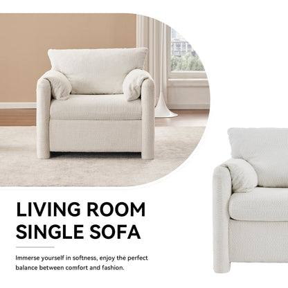 GDFStudio - Chloe Comfy Chenille Sofa Couch - Modern Upholstered Sofa Set