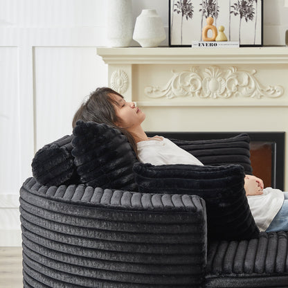 GDFStudio - Emberwood Corduroy Single Sofa Cloud Recliner