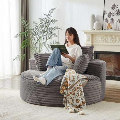 GDFStudio - Emberwood Corduroy Single Sofa Cloud Recliner