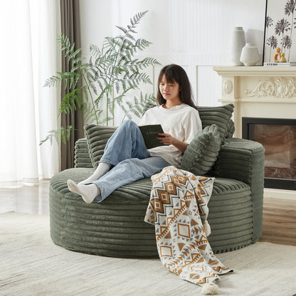 GDFStudio - Emberwood Corduroy Single Sofa Cloud Recliner