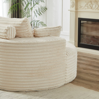GDFStudio - Emberwood Corduroy Single Sofa Cloud Recliner