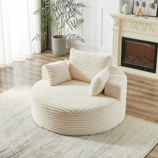 GDFStudio - Emberwood Corduroy Single Sofa Cloud Recliner