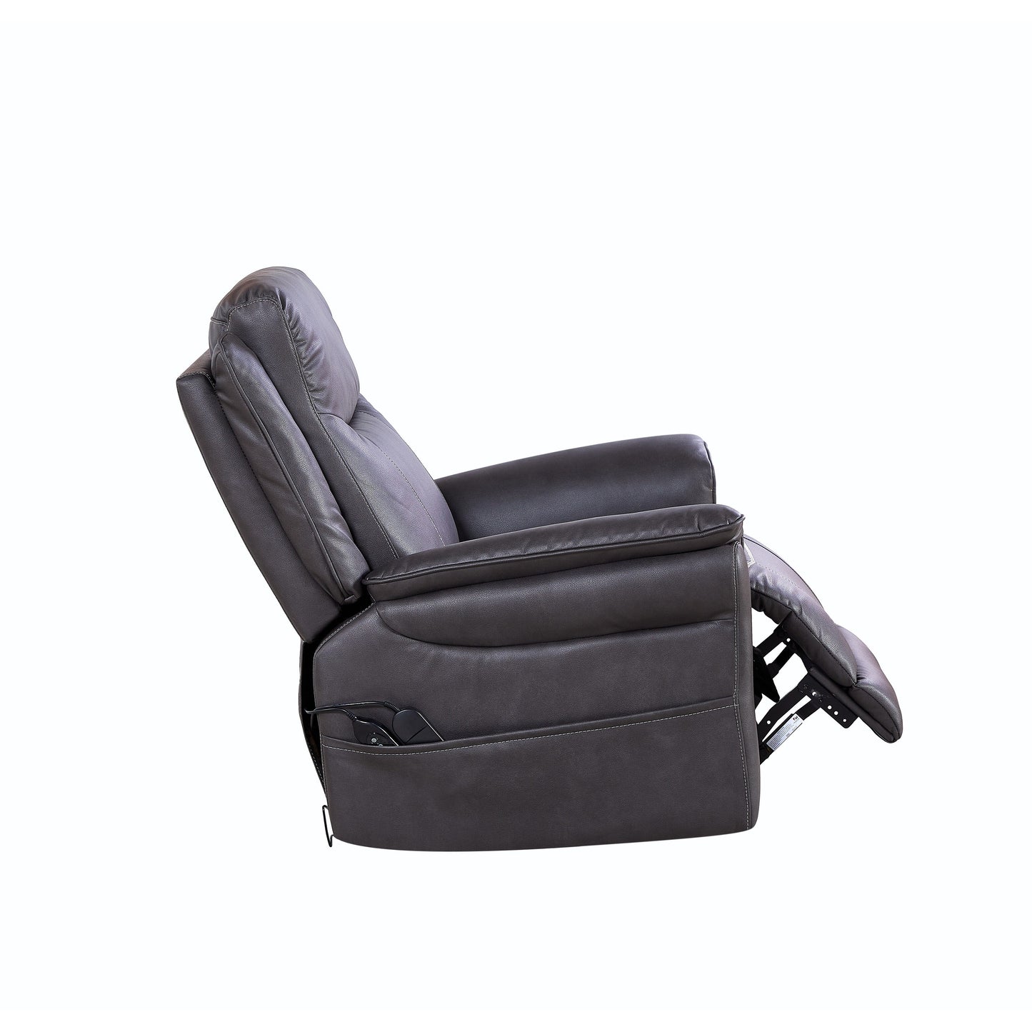 Christopher Knight Home - Harrison Soft Power Swivel Rocker Recliner with Heating & Massage, Pillow Top Arms, for Living Spaces