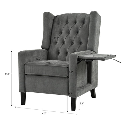 Christopher Knight Home - Isabella Manual WingBack Recliner Chair with Foldable Table & USB Ports