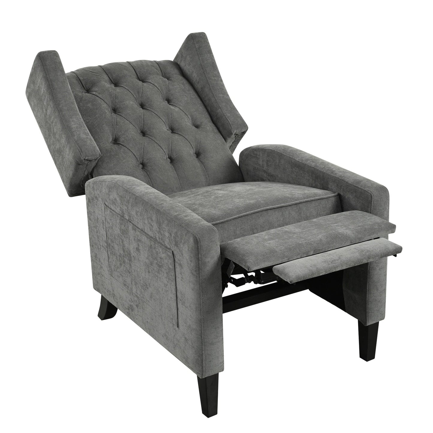 Christopher Knight Home - Isabella Manual WingBack Recliner Chair with Foldable Table & USB Ports
