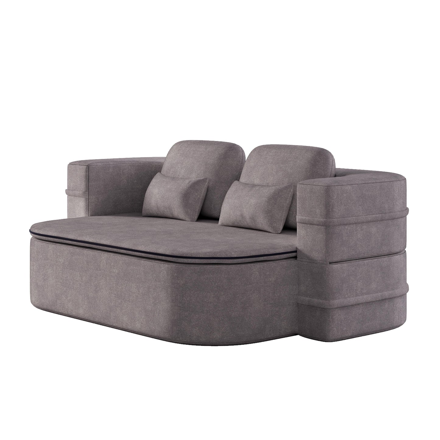 GDFStudio - Willoughby Chenille Foldable Sleeper Sofa Bed with Multi Functional Blanket