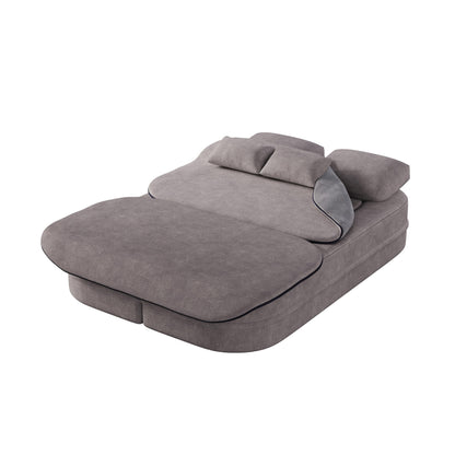 GDFStudio - Willoughby Chenille Foldable Sleeper Sofa Bed with Multi Functional Blanket