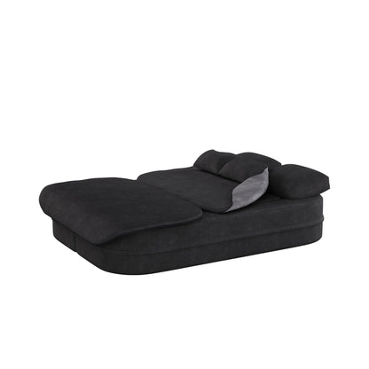 GDFStudio - Willoughby Chenille Foldable Sleeper Sofa Bed with Multi Functional Blanket