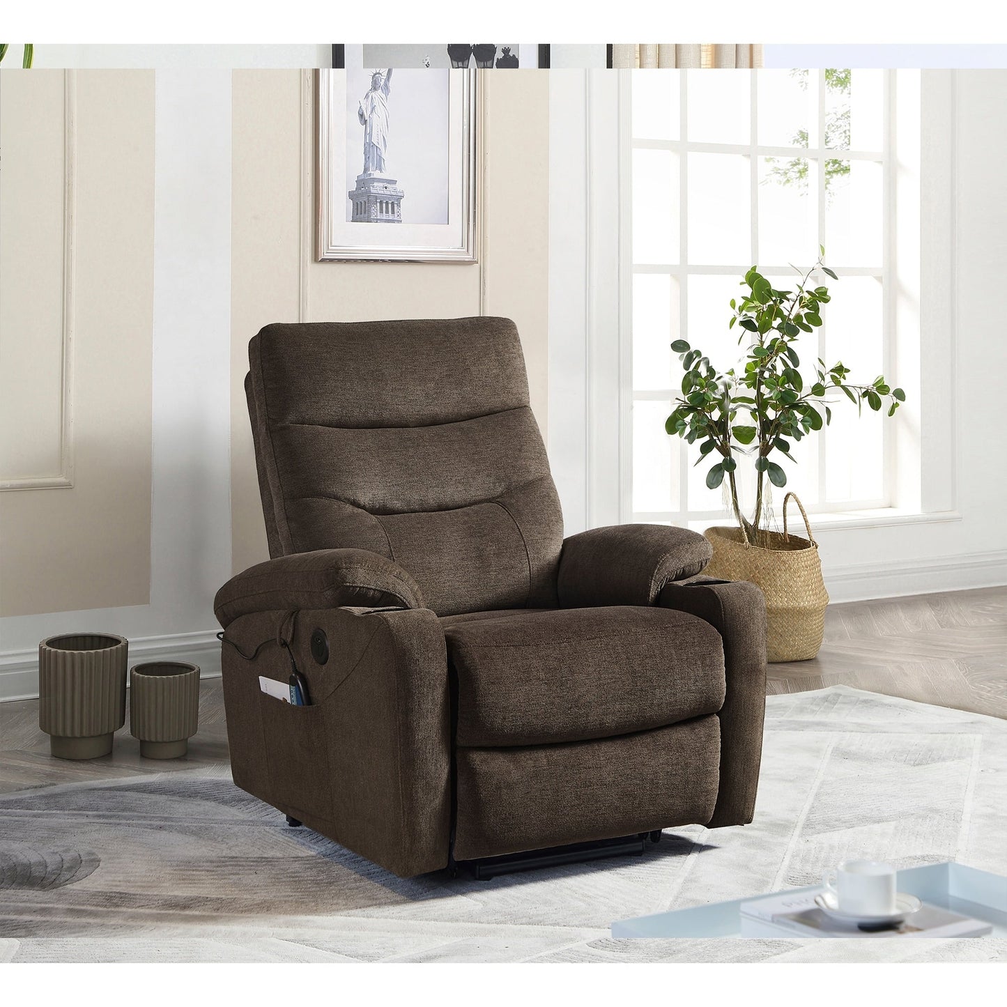 Christopher Knight Home Electric Power Lift Recliner Chair with Massage