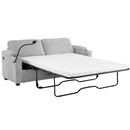 GDFStudio Emily Multifunctional Convertible Corduroy Sleeper Sofa for Small Spaces