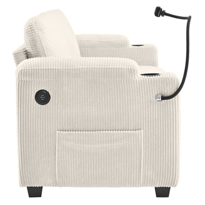 GDFStudio Emily Multifunctional Convertible Corduroy Sleeper Sofa for Small Spaces