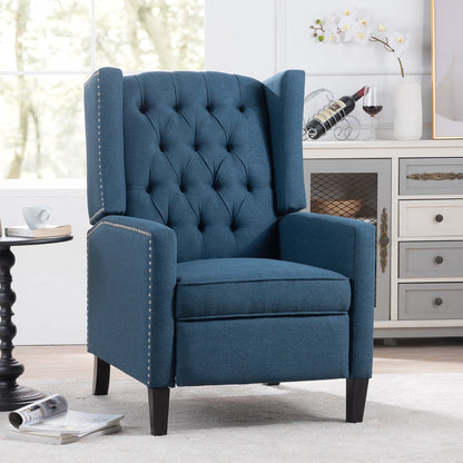 Christopher Knight Home Upholstered Wing Back Push Recliner Chair