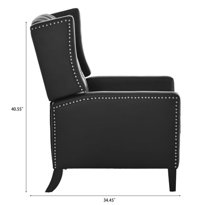 Christopher Knight Home Upholstered Wing Back Push Recliner Chair