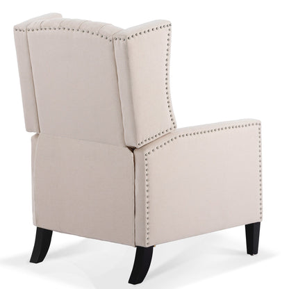 Christopher Knight Home Upholstered Wing Back Push Recliner Chair