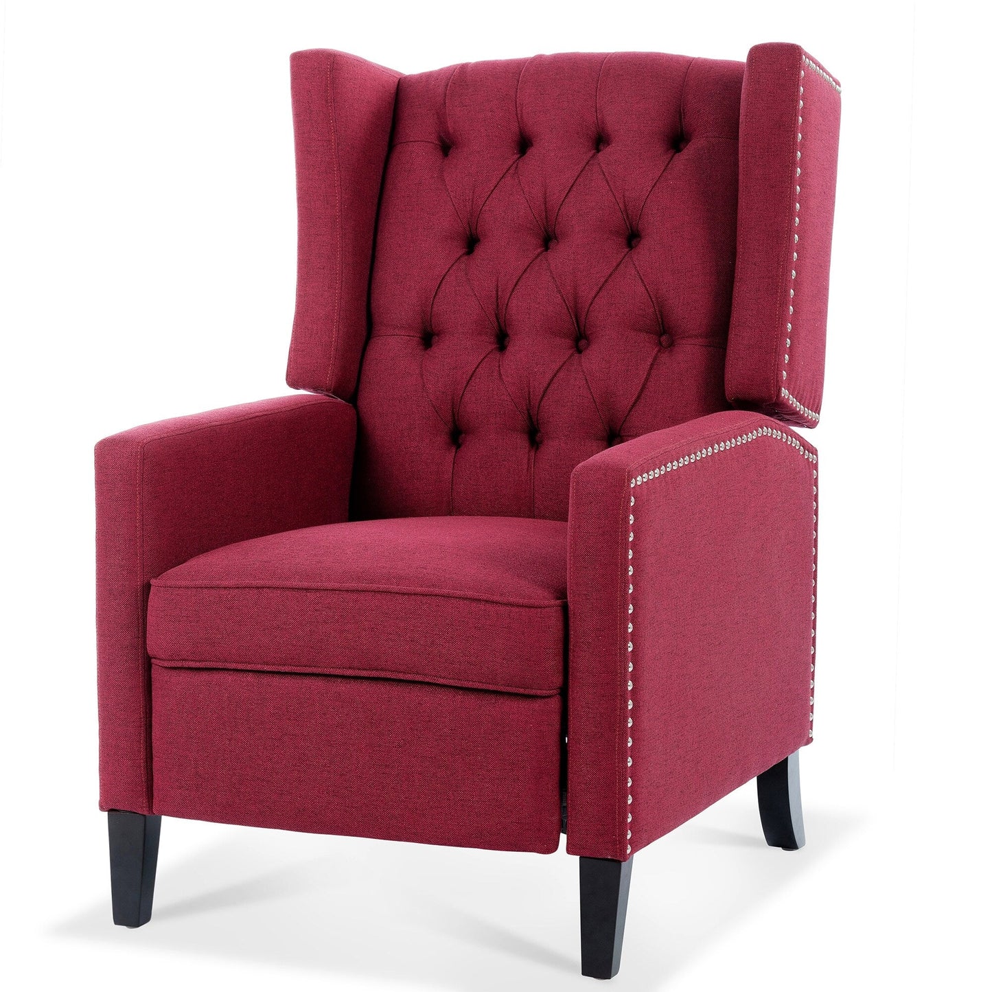 Christopher Knight Home Upholstered Wing Back Push Recliner Chair