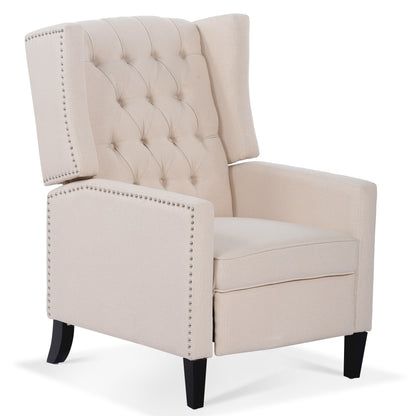 Christopher Knight Home Upholstered Wing Back Push Recliner Chair