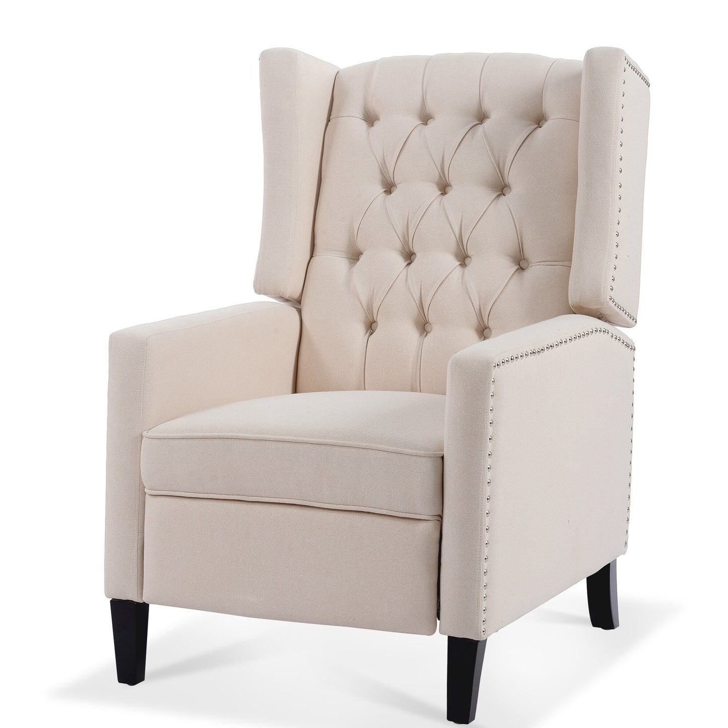 Christopher Knight Home Upholstered Wing Back Push Recliner Chair