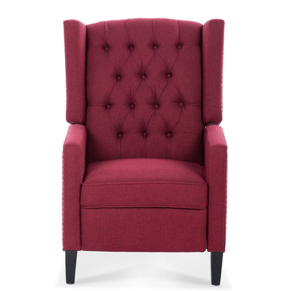 Christopher Knight Home Upholstered Wing Back Push Recliner Chair