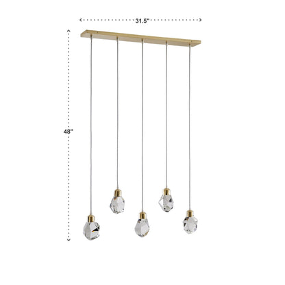 Galway Crystal Rock LED Pendant / Chandelier by iNSPIRE Q Bold