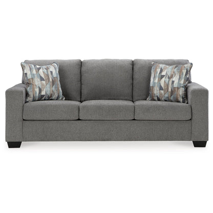 Gavin Sleeper Sofa, Queen Size Bed, Graphite Gray Upholstery, 85 Inch