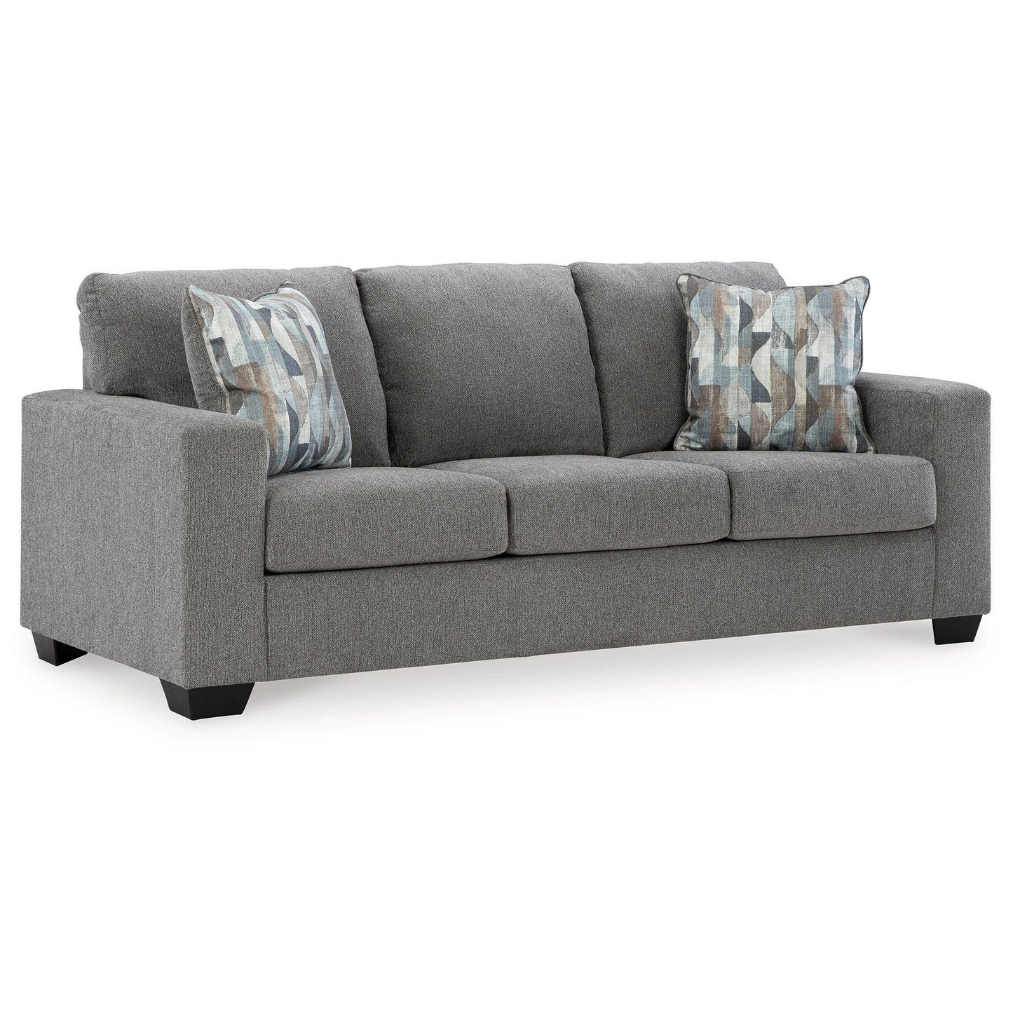 Gavin Sleeper Sofa, Queen Size Bed, Graphite Gray Upholstery, 85 Inch
