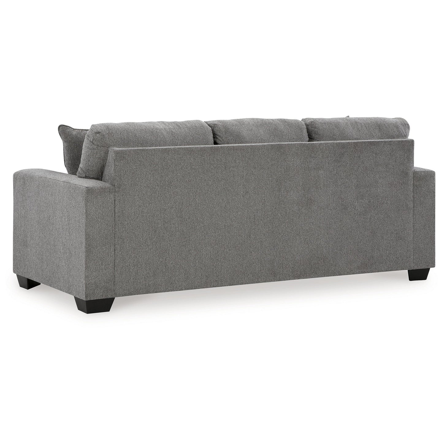 Gavin Sofa, Gray Polyester, Soft Cushions, 2 Accent Pillows, 85 Inch