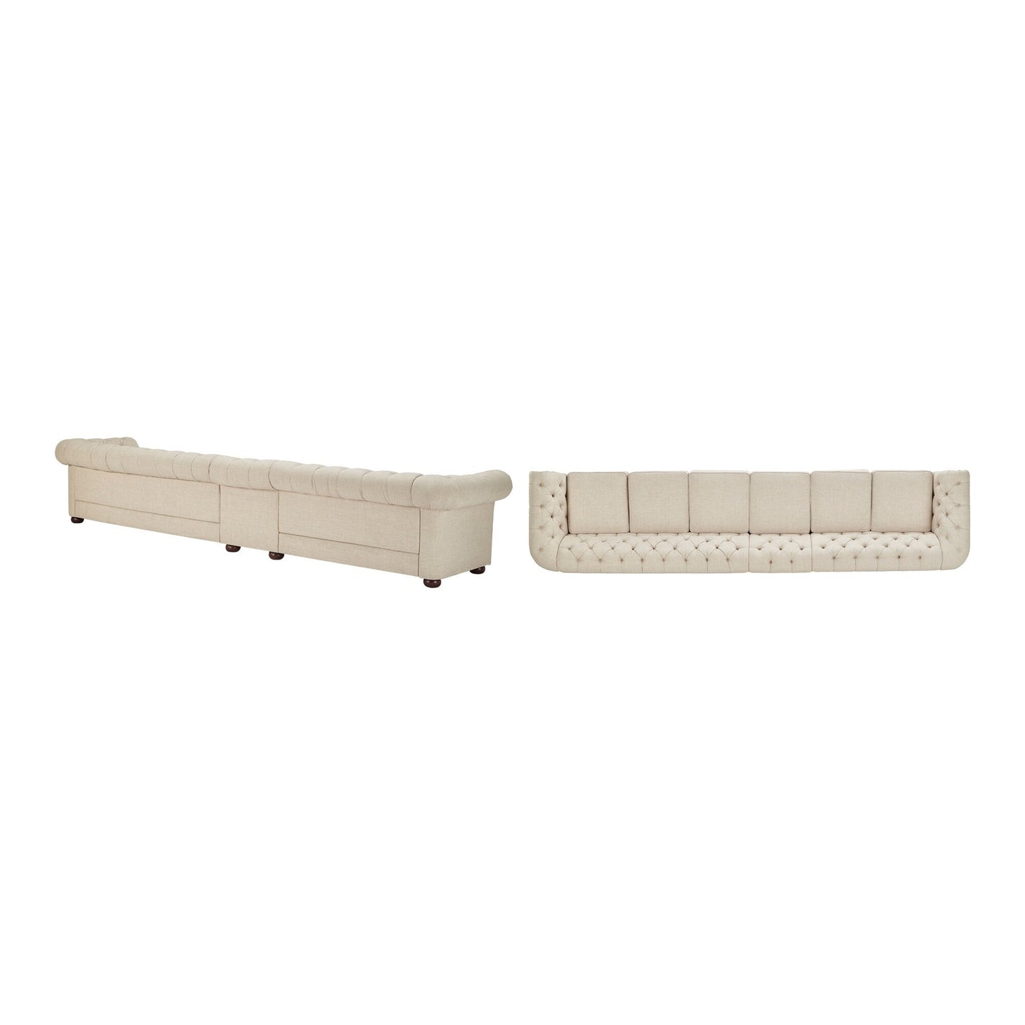 Gdansk 4-Seat Modular Chesterfield Sofa