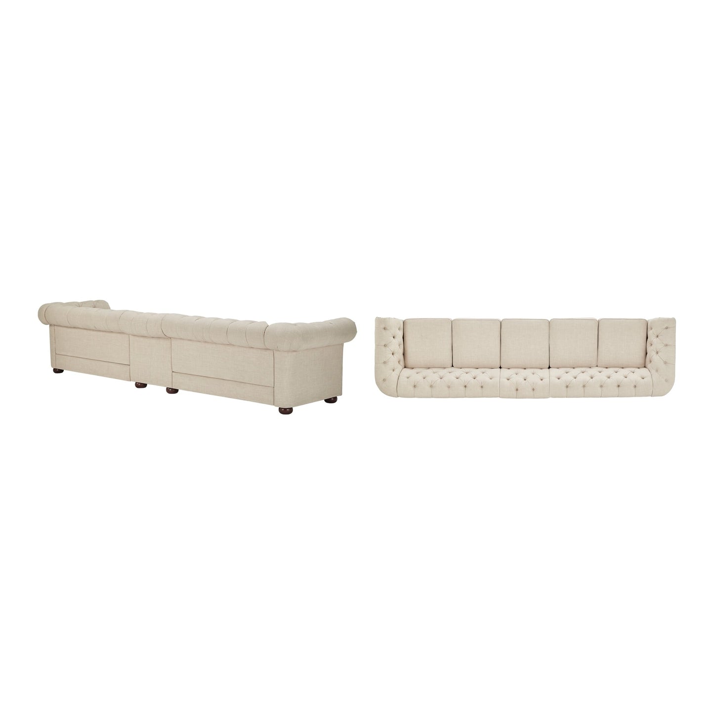 Gdansk 4-Seat Modular Chesterfield Sofa