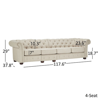 Gdansk 4-Seat Modular Chesterfield Sofa
