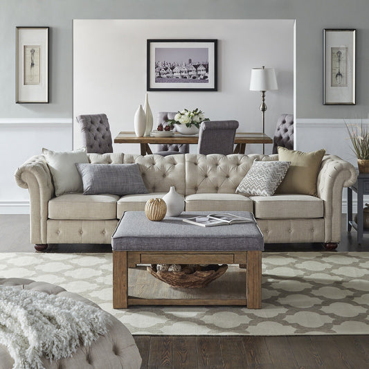Gdansk 4-Seat Modular Chesterfield Sofa