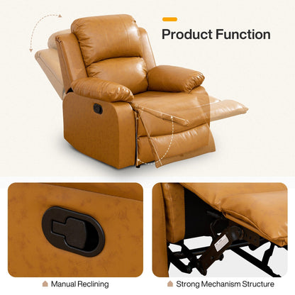 Ginger Semi PU And PVC 3-Piece Couch Living Room Sofa Set