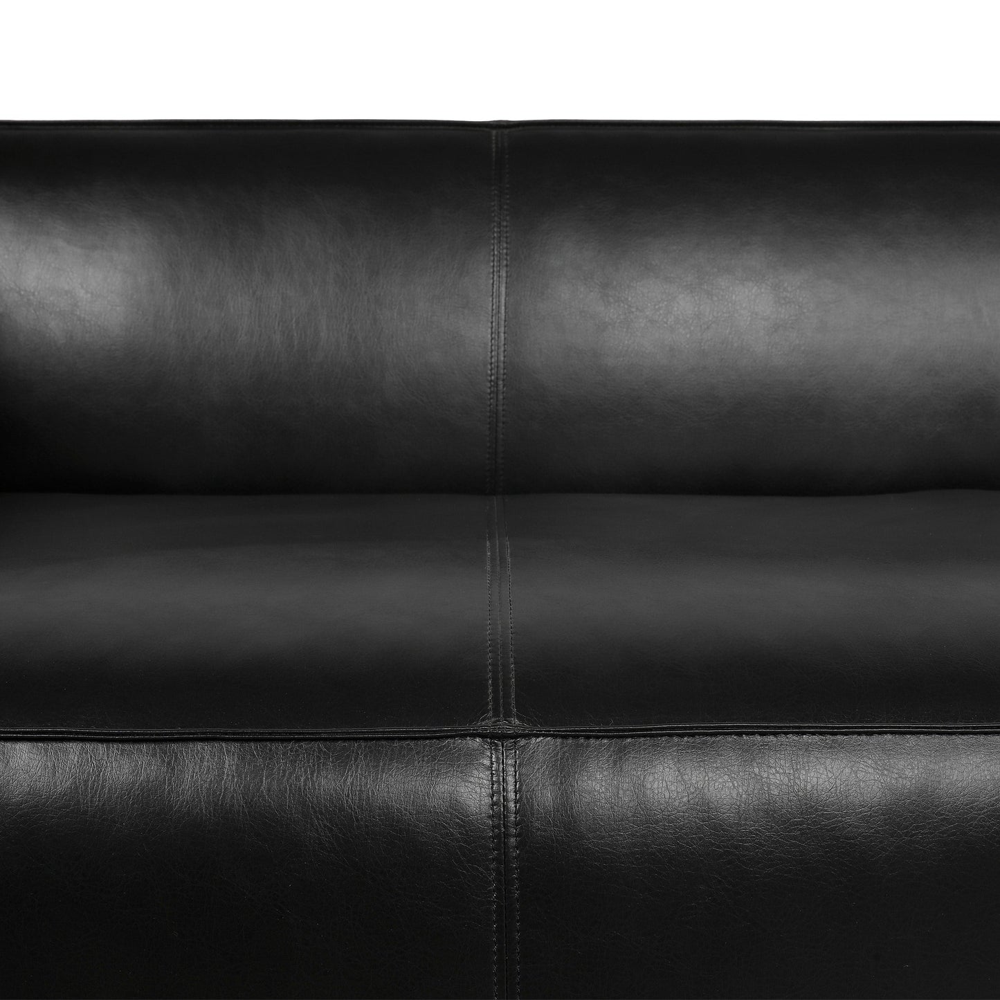 Goyette Faux Leather 3 Seater Sofa by Christopher Knight Home