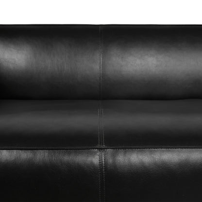 Goyette Faux Leather 3 Seater Sofa by Christopher Knight Home