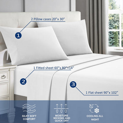 Nanshing 4-Piece Rayon From Bamboo Special Cooling Sheet Set