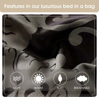 Nanshing Brie 9 Piece Floral Jacquard Comforter Set