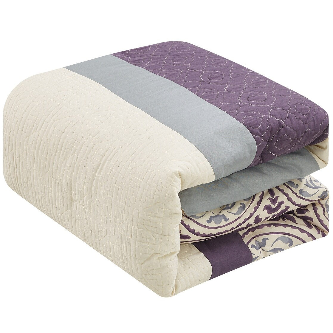 Nanshing Daffodil 7-Piece Medallion Print Comforter Set