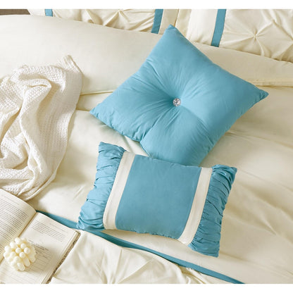 Nanshing Regala 7 Piece Minimalist Pinch Pleat Comforter Set