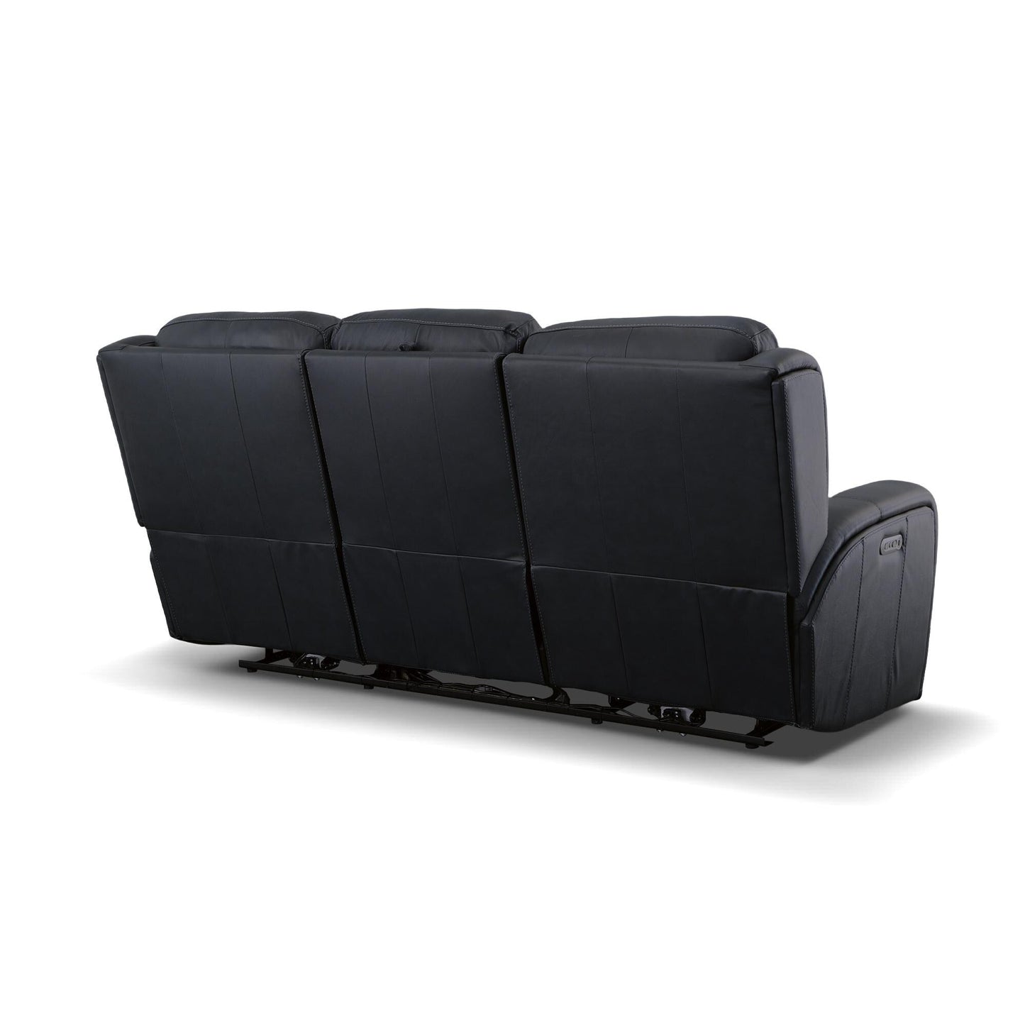 Grant 87 Leather Power Reclining Sofa with Power Headrests by Flexsteel