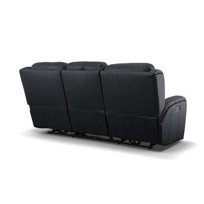 Grant 87 Leather Power Reclining Sofa with Power Headrests by Flexsteel