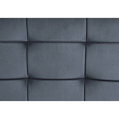 Gray 51 Velvet Button Tufted Loveseat Sofa with Memory Foam Seat Cushion for Living Room
