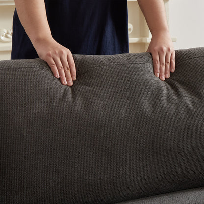 Gray Polyester 3-seater Convertible Pullout Sofa Bed