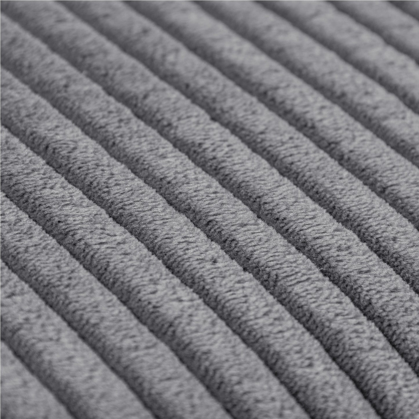 Grey 90'' Corduroy Sleeper Sofa with Removable Cushions