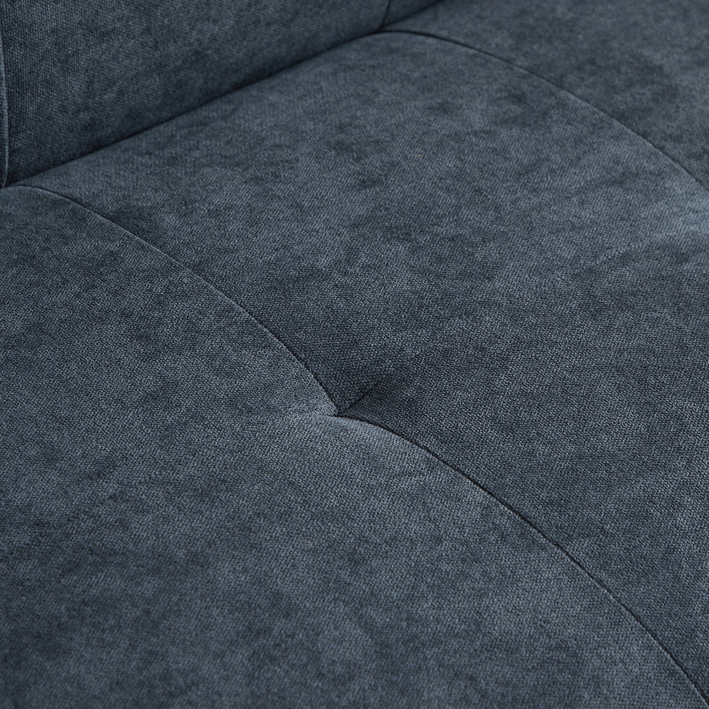 Grey 94.5'' Linen Convertible 3-Seater Sectional Sofa with Storage Organizer and Right Chaise