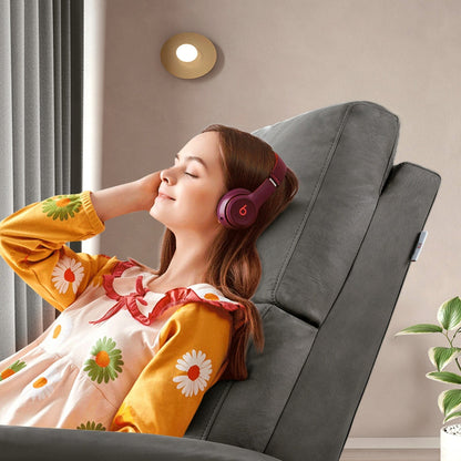Grey Compact Electric Reclining Chair with USB Port, Side Control, and Cozy Backrest for Small Spaces