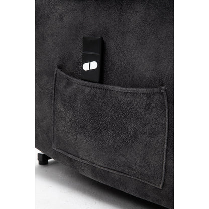 Grey Electric Lift Recliner with Infinite Positioning, Remote Control, Massage, and Heating Features