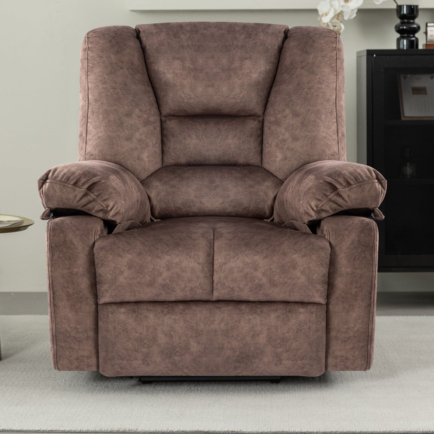 Grey Power Lift Recliner Chair for Seniors with Massage and Heating Features, 330 lbs Capacity and Adjustable Recline Up to 150°