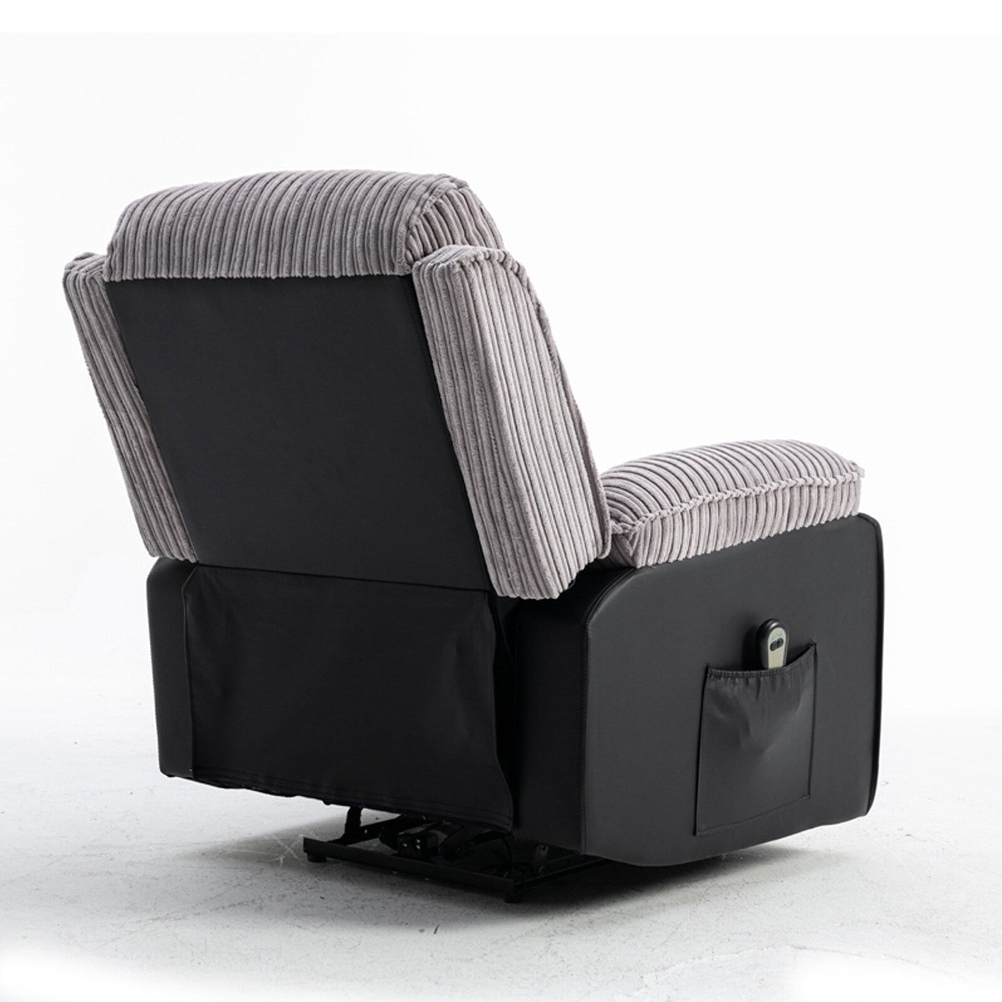 Grey Recliner Chair with Electric Remote, Adjustable Backrest & Footrest for Ultimate Living Room Comfort