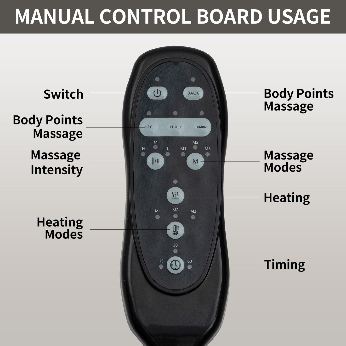Grey Senior-Friendly Power Lift Recliner with Massage & Heat, USB Charging, Cup Holders, and Adjustable Reclining
