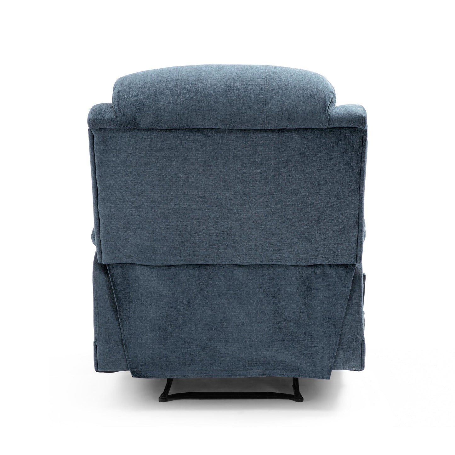 Grey Tufted Massage Recliner with Heating, Remote Control, and Manual Recline - 5 Massage Modes, Side Pocket
