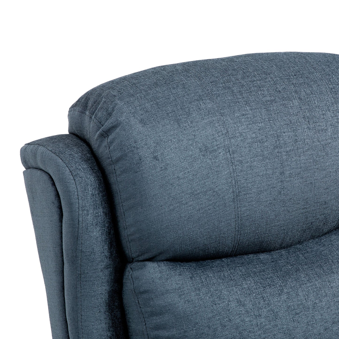 Grey Tufted Massage Recliner with Heating, Remote Control, and Manual Recline - 5 Massage Modes, Side Storage